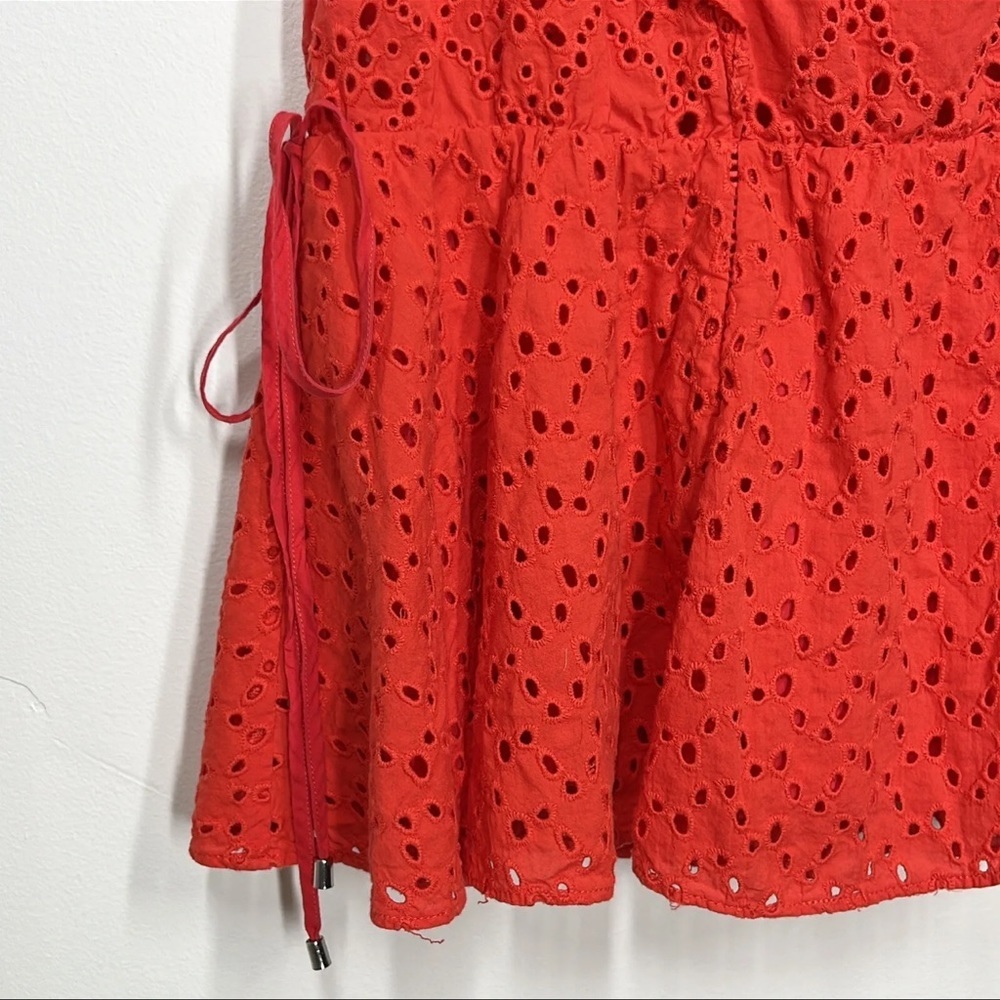 PARKER BEACH Antigua Sleeveless Eyelet 100% Cotton Cover-Up Dress Sz M - Picture 10 of 11